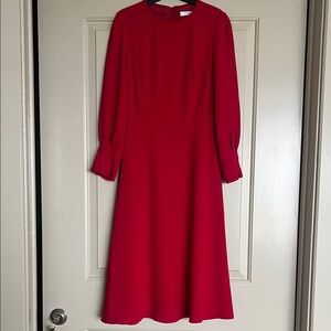 LK Bennett Red Flare Dress